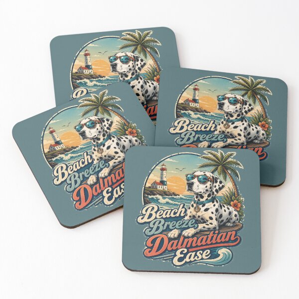Item preview, Beach Breeze Dalmatian Ease Coastal Dog Lover designed and sold by LiftyGifts.