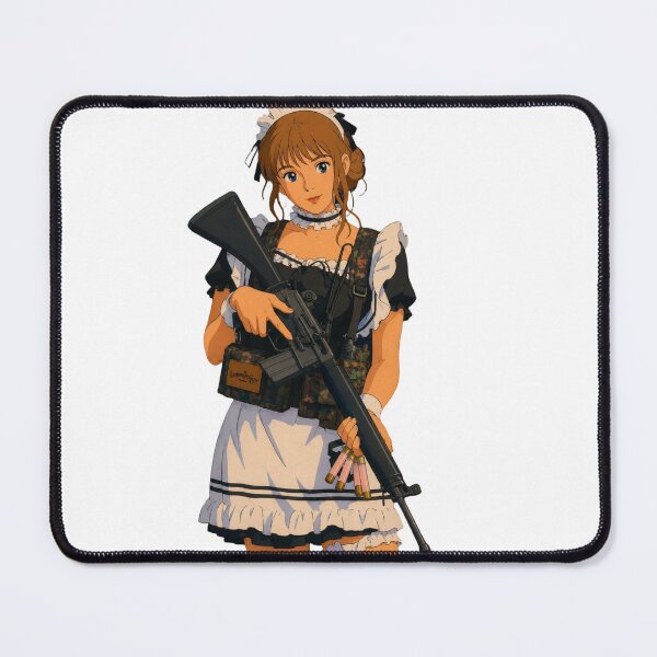 Item preview, Tactical Maid Anime Girl | Military Cosplay Fan Art | Classic Western Animation Style designed and sold by  Hollow Moon Studios..
