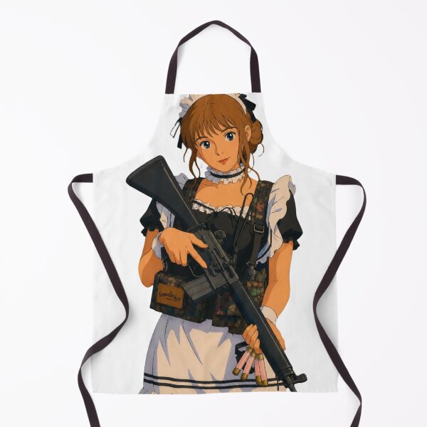 Item preview, Tactical Maid Anime Girl | Military Cosplay Fan Art | Classic Western Animation Style designed and sold by Hollow Moon Studios..