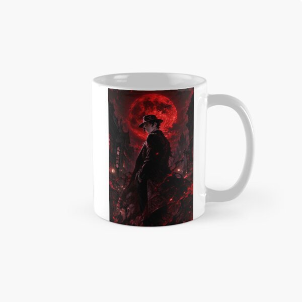 Item preview, Crimson Moon Sovereign – Dark Gothic Fantasy Gentleman | Anime Style Art Print designed and sold by Dyan4.