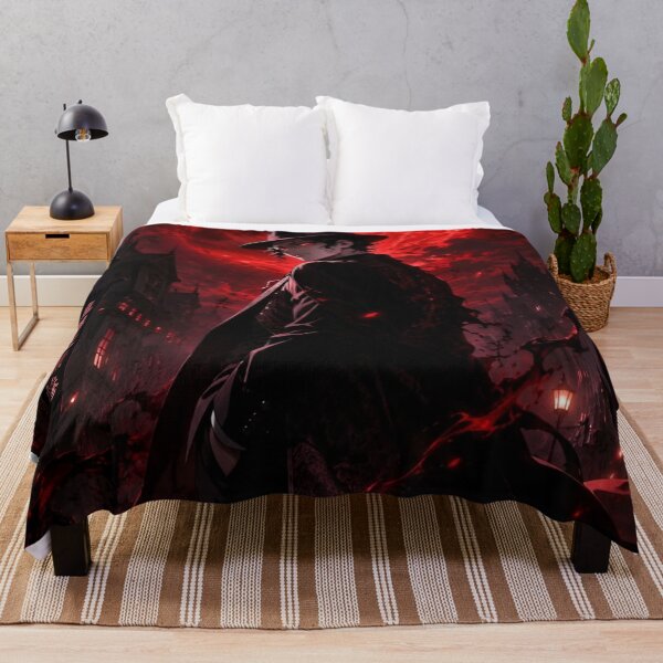Item preview, Crimson Moon Sovereign – Dark Gothic Fantasy Gentleman | Anime Style Art Print designed and sold by Dyan4.