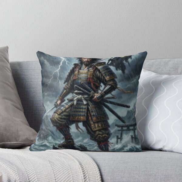 Item preview, The Last Ronin - Samurai in the Storm Art Print | Lightning Bushido Warrior Poster designed and sold by 303 Visionary Prints .