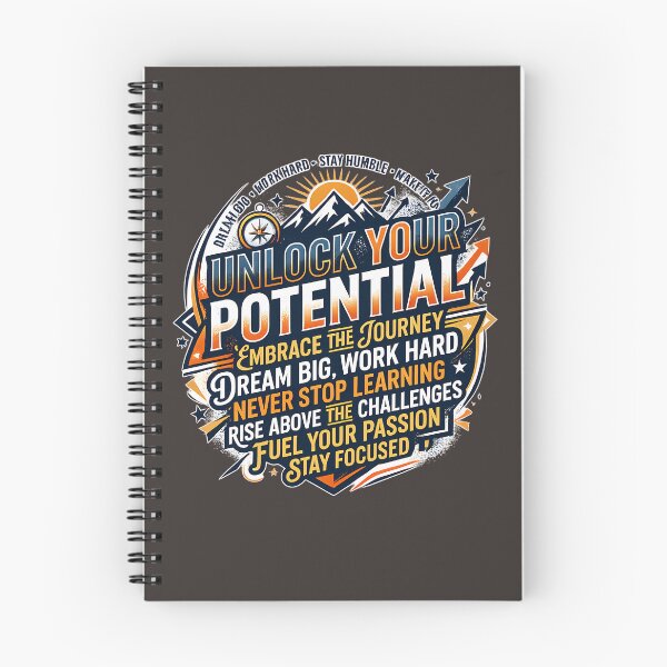 Item preview, Unlock Your Potential Motivational Typography T-Shirt | Inspirational Success Quote Graphic designed and sold by SamiOmar94.