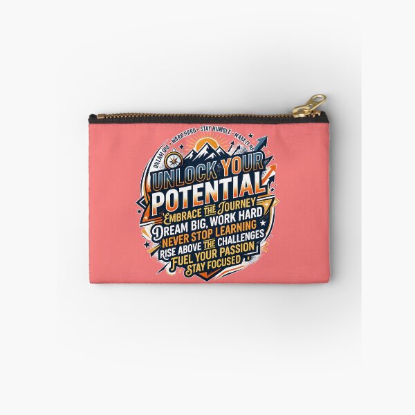 Item preview, Unlock Your Potential Motivational Typography T-Shirt | Inspirational Success Quote Graphic designed and sold by SamiOmar94.