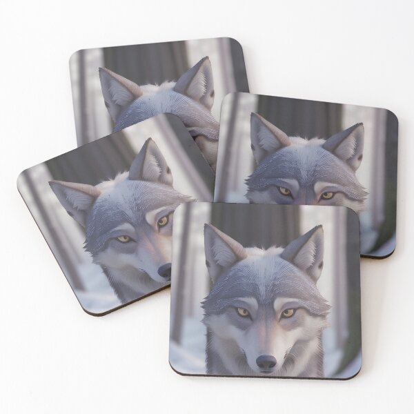 Item preview, Mystical Winter Wolf Forest Guardian designed and sold by MoonGlyphSilence.