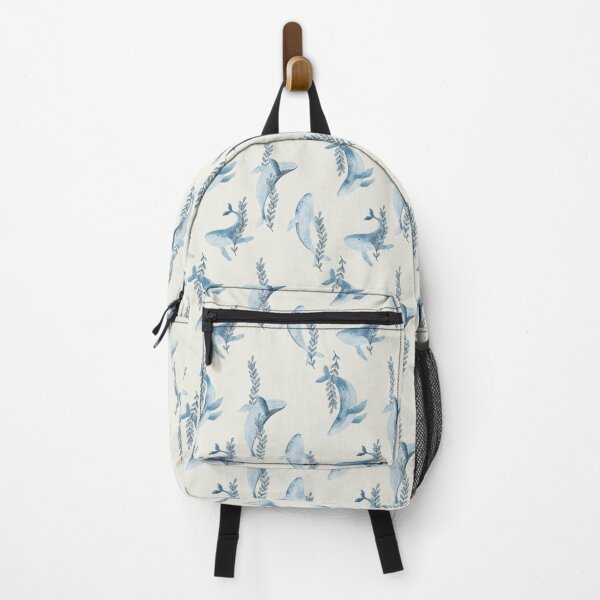 Item preview, Watercolor Whale Pattern designed and sold by MiaBellaGirl.