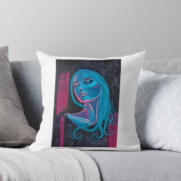 Item preview, Astrid, cosmic abstract portrait of a girl designed and sold by lisalovallo.
