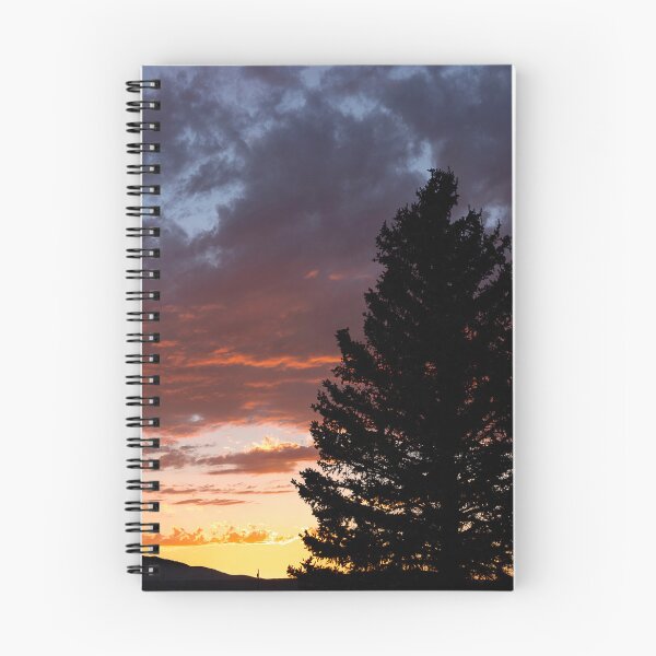 Item preview, Intense sunset with large tree silhouetted in foreground designed and sold by lisavonbiela.