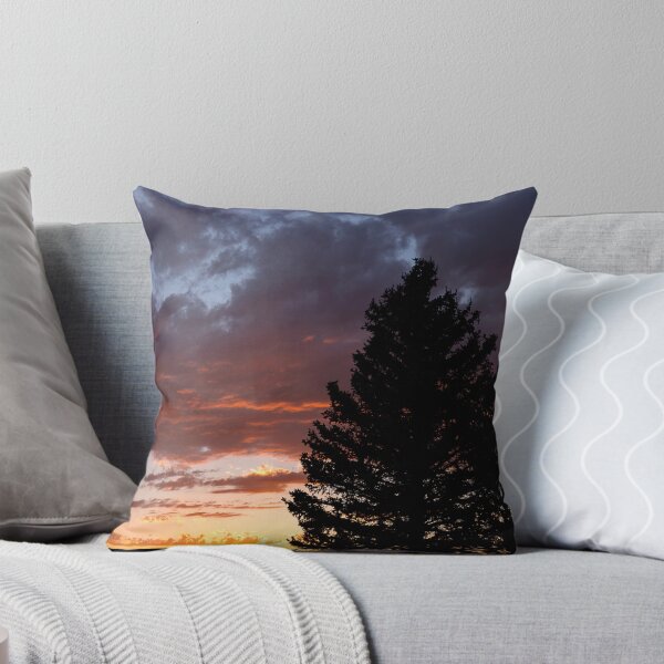 Item preview, Intense sunset with large tree silhouetted in foreground designed and sold by lisavonbiela.
