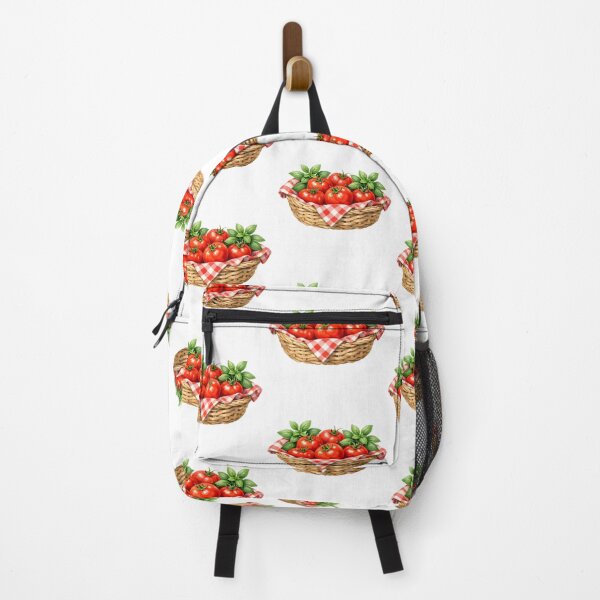 Item preview, Watercolor Basket with Tomatoes and Basil designed and sold by silviaol.