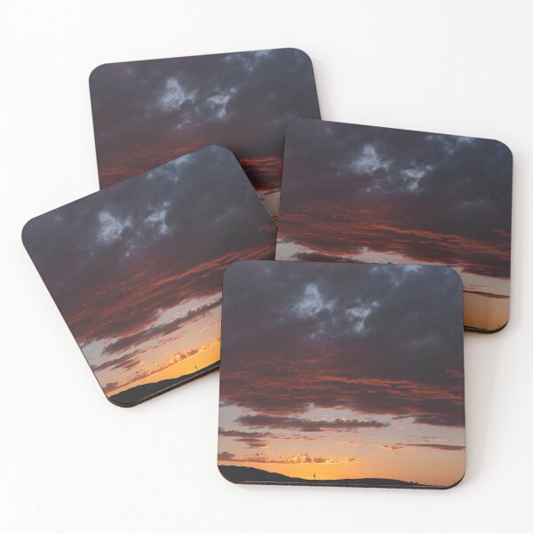 Item preview, Sunset with silhouetted phone lines and distant tree designed and sold by lisavonbiela.