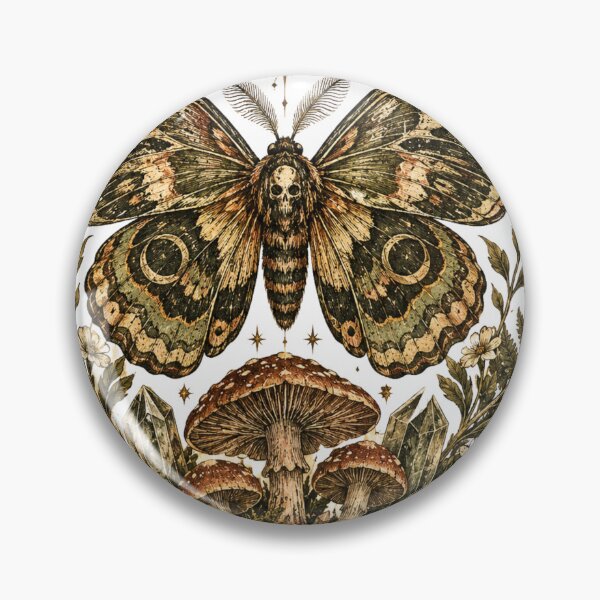Item preview, Mystic Lunar Moth Emblem designed and sold by Del4xe.