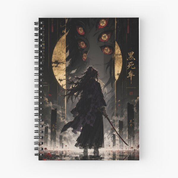Item preview, Celestial Eclipse Warrior – Six Eyed Dark Samurai | Japanese Fantasy Art Print designed and sold by Dyan4.