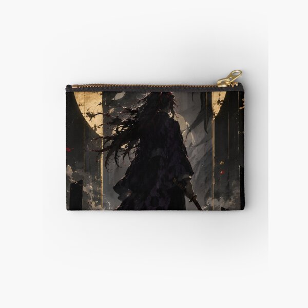 Item preview, Celestial Eclipse Warrior – Six Eyed Dark Samurai | Japanese Fantasy Art Print designed and sold by Dyan4.