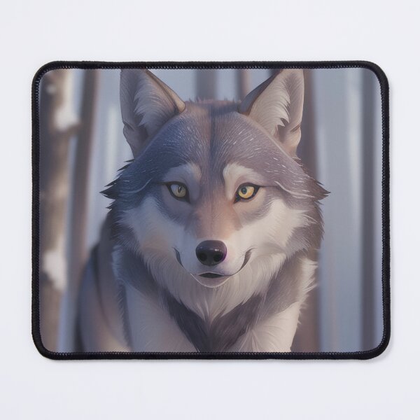 Item preview, Gentle Winter Wolf Through Snow designed and sold by MoonGlyphSilence.