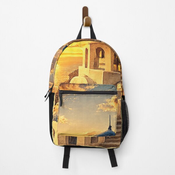 Item preview, Santorini Coastal Landscape Poster | Iconic Greek Island | Greece Wall Art designed and sold by GnuArt.