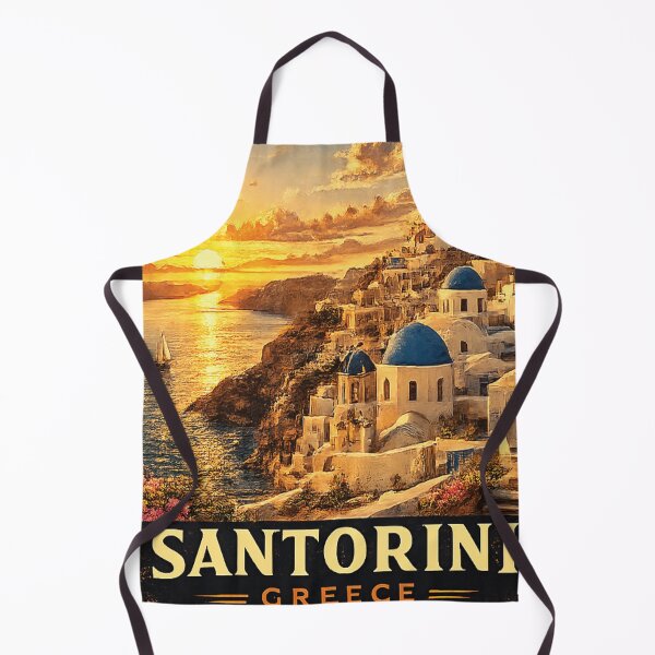 Item preview, Santorini Coastal Landscape Poster | Iconic Greek Island | Greece Wall Art designed and sold by GnuArt.