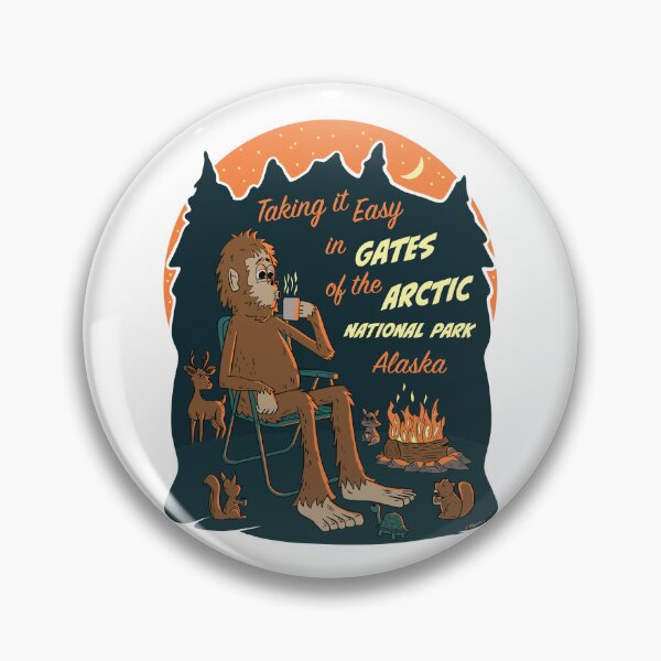 Item preview, Taking It Easy at Gates of the Arctic National Park Bigfoot designed and sold by John Morris Illustration.