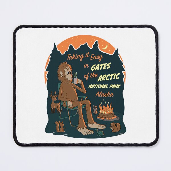 Item preview, Taking It Easy at Gates of the Arctic National Park Bigfoot designed and sold by John Morris Illustration.