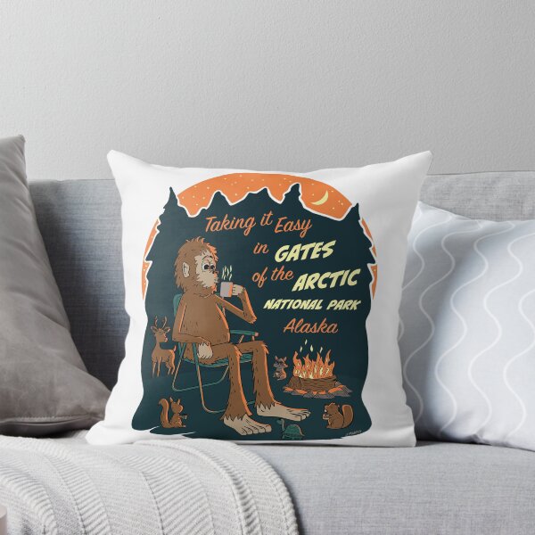 Item preview, Taking It Easy at Gates of the Arctic National Park Bigfoot designed and sold by John Morris Illustration.