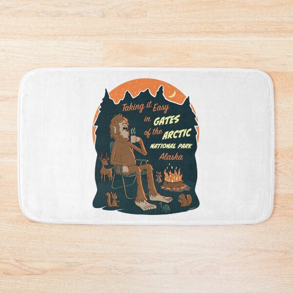 Item preview, Taking It Easy at Gates of the Arctic National Park Bigfoot designed and sold by John Morris Illustration.