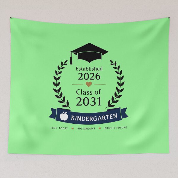 Item preview, ⭐ LIFE MILESTONES COLLECTION ⭐ - 2026 - KINDERGARTEN - for light color backgrounds designed and sold by WheelieGdArt.