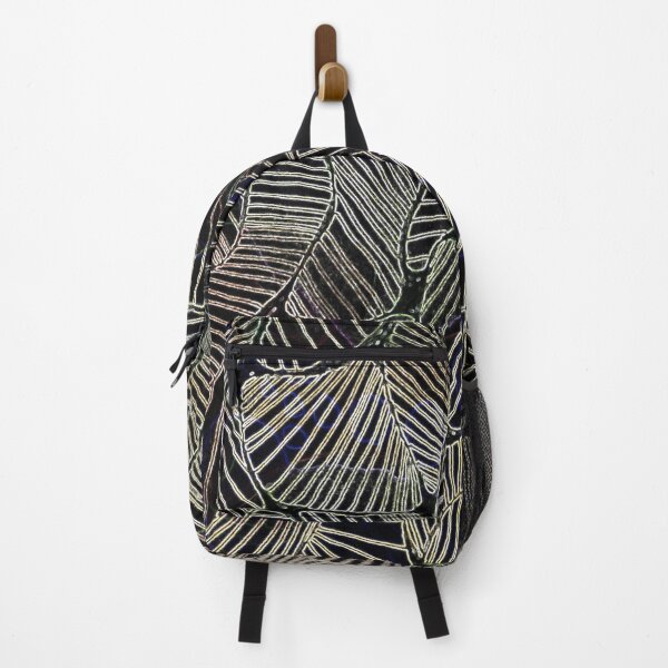 Item preview, Neon Black and White Leafy Stripes designed and sold by SunnyandStardust.