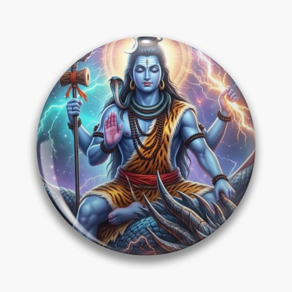 Item preview, Cosmic Shiva Dragon Rider Art | Mahadev on Lightning Dragon Galaxy Print - Visionary Deity designed and sold by 303 Visionary Prints .