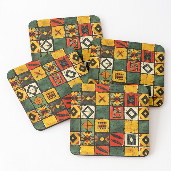Item preview, African-Style Green, Yellow, And Red Ornate Designs designed and sold by DEC02.