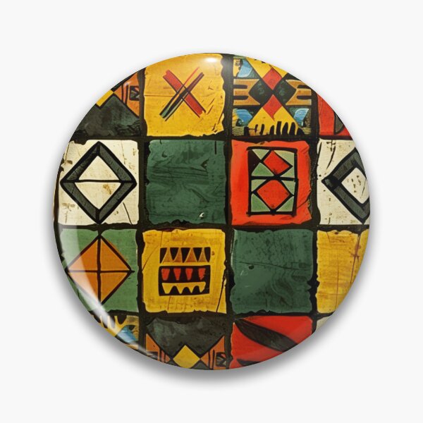 Item preview, African-Style Green, Yellow, And Red Ornate Designs designed and sold by DEC02.