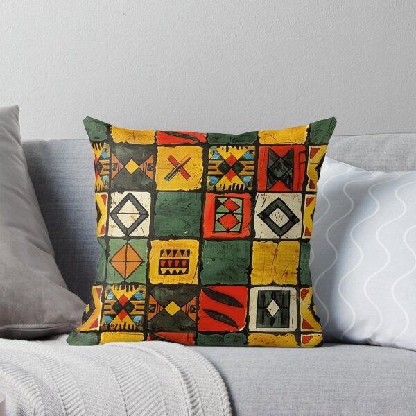 Item preview, African-Style Green, Yellow, And Red Ornate Designs designed and sold by DEC02.