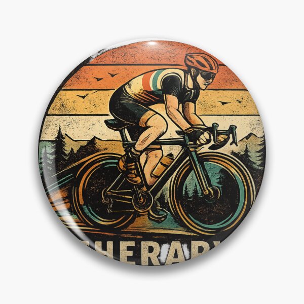 Item preview, Cycologist Therapy Retro Cycling Tee designed and sold by molloart.