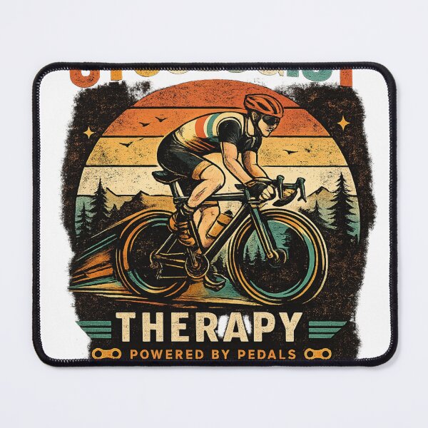 Item preview, Cycologist Therapy Retro Cycling Tee designed and sold by molloart.