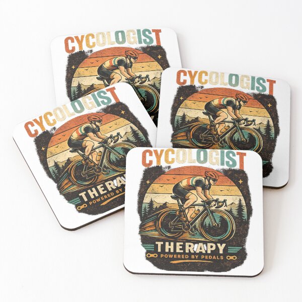Item preview, Cycologist Therapy Retro Cycling Tee designed and sold by molloart.