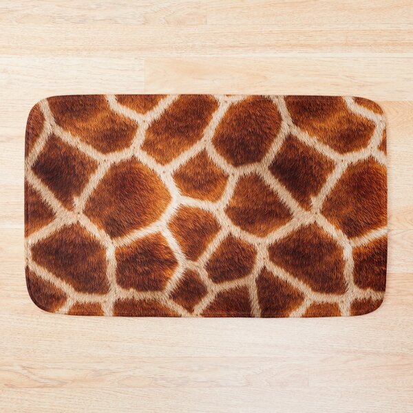 Item preview, Giraffe Print Pattern - Realistic Rust & Cream Fur Texture Design designed and sold by Nine Lives Studio.