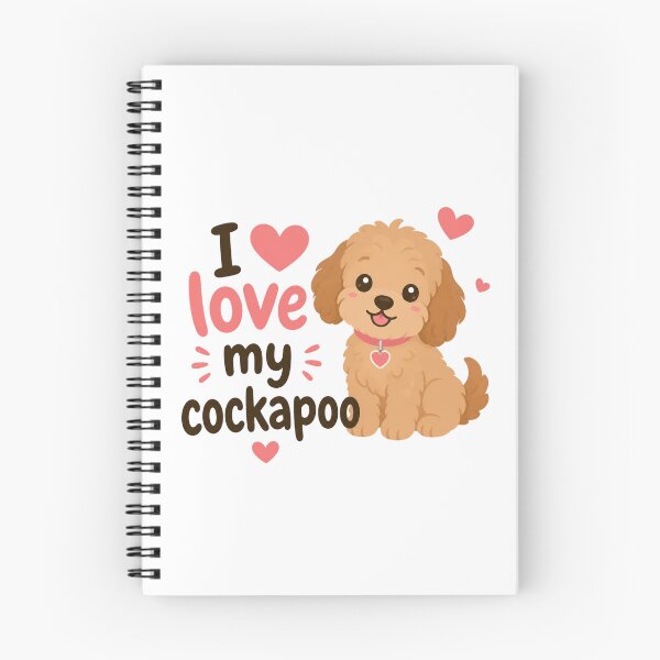 Item preview, ​I Love My Cockapoo Dog Cute Puppy Illustration designed and sold by Cerys-GS.