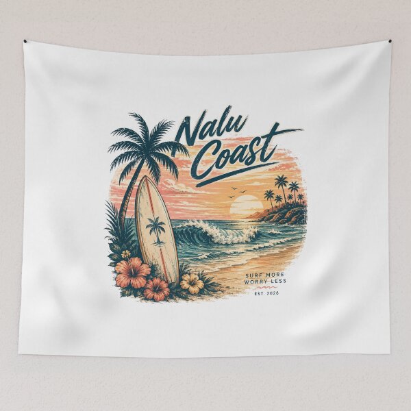 Item preview, Nalu Coast Surf More | Retro Ocean Wave Design  designed and sold by Nalu Coast.