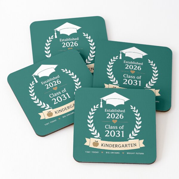 Item preview, ⭐ LIFE MILESTONES COLLECTION ⭐ - 2026 - KINDERGARTEN - for dark color backgrounds designed and sold by WheelieGdArt.