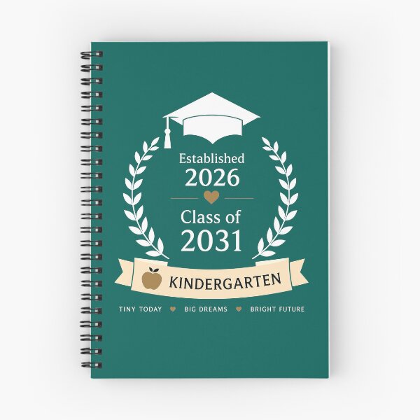 Item preview, ⭐ LIFE MILESTONES COLLECTION ⭐ - 2026 - KINDERGARTEN - for dark color backgrounds designed and sold by WheelieGdArt.