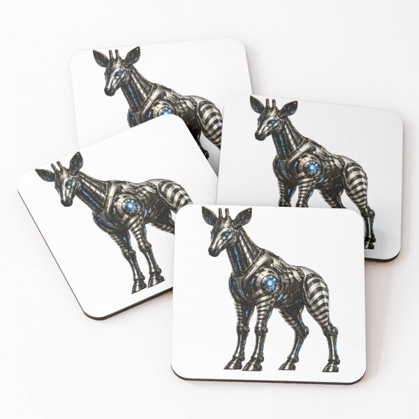 Item preview, Steel Okapi V5 – Futuristic Mechanical Okapi Robot | Cyberpunk Industrial Animal designed and sold by SteelCoat Studio.