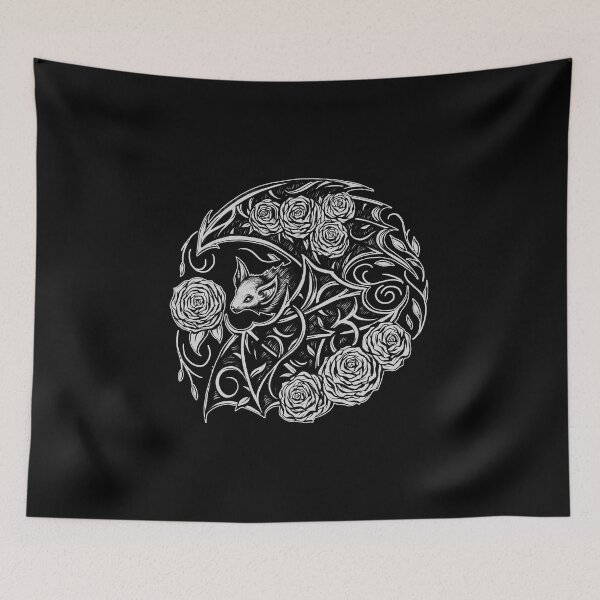 Item preview, Flying Bat & Roses designed and sold by ShaireProd.