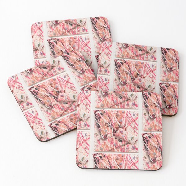 Item preview, Pink Cosmetic Glam Chaos Mixed Media Art designed and sold by THE SPLATTERED HAUS BY SAGE BANKS.