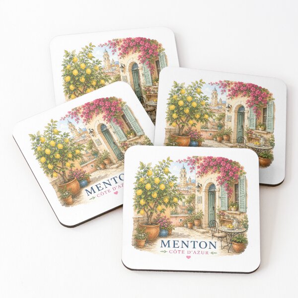 Item preview, Menton terrace with lemon tree and bougainvillea designed and sold by NoEscusesTraveller .