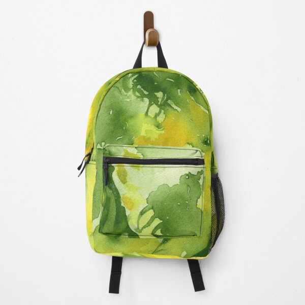 Item preview, Abstract gladiolus floral in yellow and olive  designed and sold by Lynne Goodman Design.