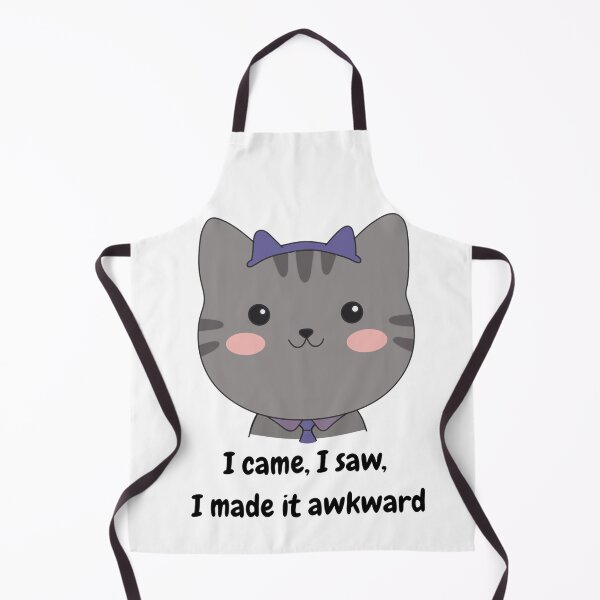 Item preview, Mochi Cat - I Came I Saw I Made It Awkward Funny Cat Sticker designed and sold by Chonkibao.