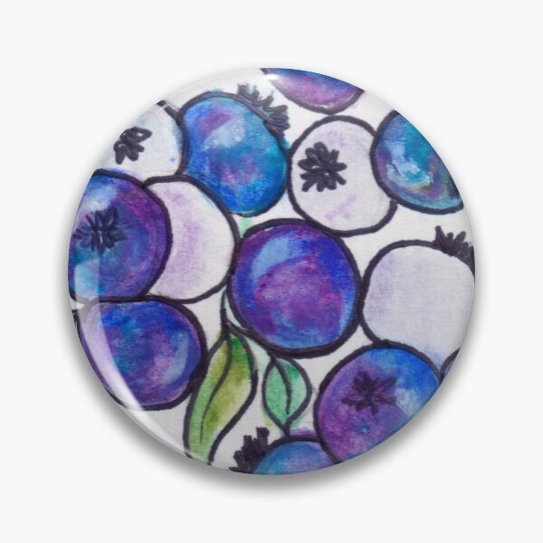 Item preview, Blueberry Botanical Art Print by Nicole Giger designed and sold by NicoleGiger.Studio.