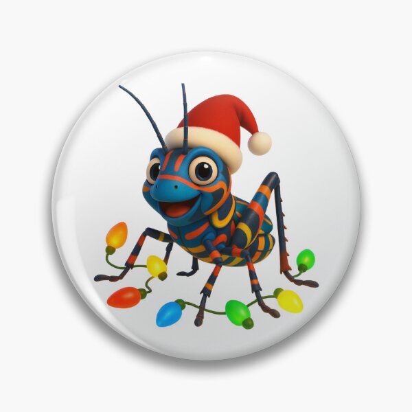 Item preview, Christmas Rainbow Grasshopper designed and sold by Sillytoe.