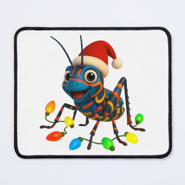 Item preview, Christmas Rainbow Grasshopper designed and sold by Sillytoe.