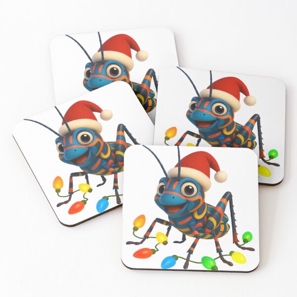 Item preview, Christmas Rainbow Grasshopper designed and sold by Sillytoe.