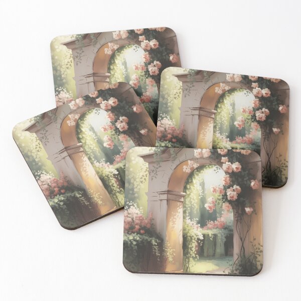 Item preview, Rose Garden Archway Romantic Oil Painting designed and sold by SellingWSarah17.